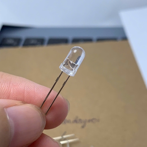 10 cái bóng Led siêu sáng Led trắng ánh sáng trắng kích thước 5mm