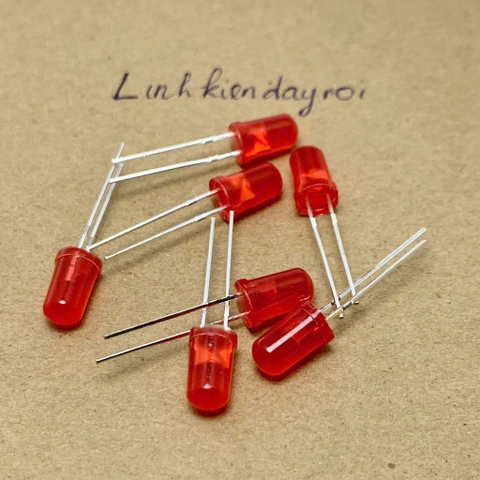 10 SẢN PHẨM bóng đèn led đỏ ánh sáng đỏ kích thước 5mm