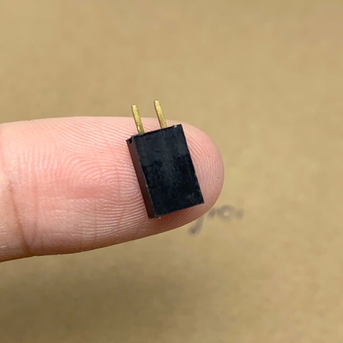 Đế cắm lượt cái đơn 2.54MM 2P 2 chân