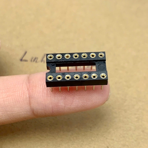 Đế cắm IC 14 chân DIP-14 14P 14PIN chân đồng hàng tốt