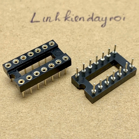Đế cắm IC 14 chân DIP-14 14P 14PIN chân đồng hàng tốt