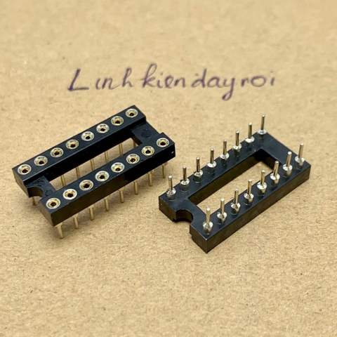 Đế cắm IC 16 chân DIP-16 16P 16PIN chân đồng hàng tốt