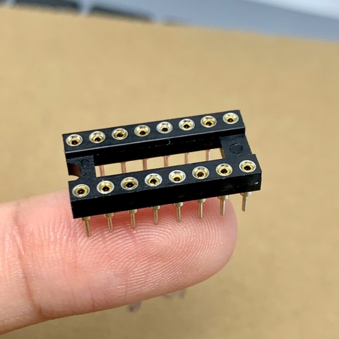 Đế cắm IC 16 chân DIP-16 16P 16PIN chân đồng hàng tốt