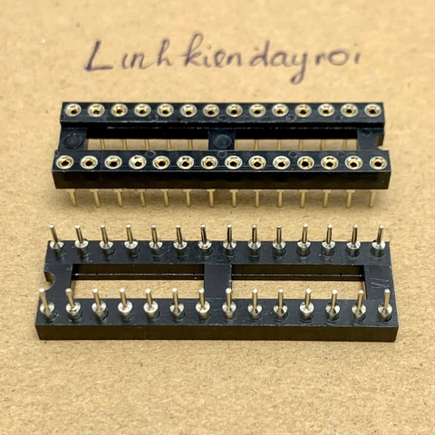Đế cắm IC 28 chân DIP-28 28P 28PIN 36x10mm chân đồng hàng tốt