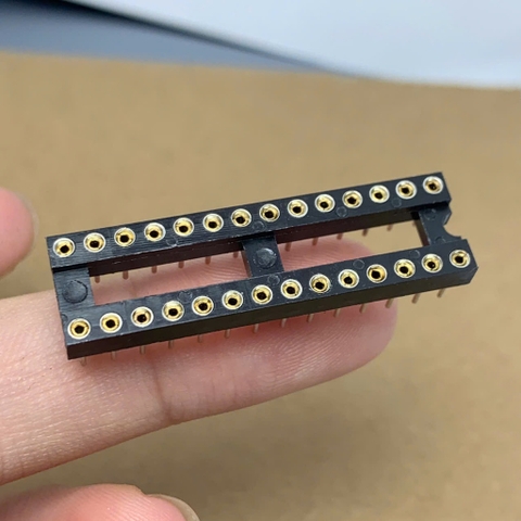 Đế cắm IC 28 chân DIP-28 28P 28PIN 36x10mm chân đồng hàng tốt
