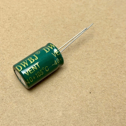 4 cái tụ điện hóa 1000uF 35V xanh lá 13x21mm tần số cao