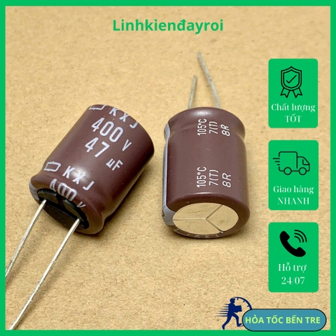 Tụ điện hóa 47uF 400V 400V47uF NCC KXJ 16x20mm