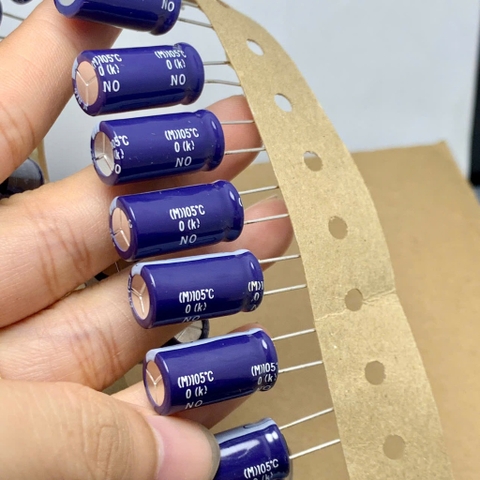 4 cái tụ điện hóa 470uF 35V 35V470uF chính hãng Nippon LXZ xanh dương 10x20mm