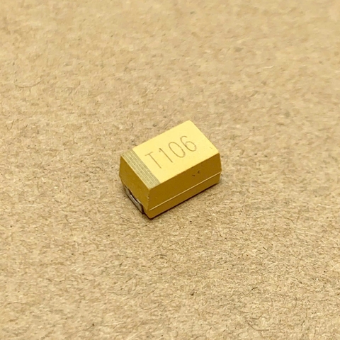 Tụ dán 10uF 50V 7343 CA45 E050KT106T T106