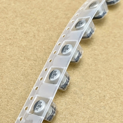 10 cái tụ nhôm SMD 22uF 35V 22uF35V kích thước 5x5.4mm
