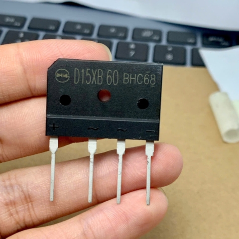 4 cái D15XB60 DIODE cầu 600V 15A