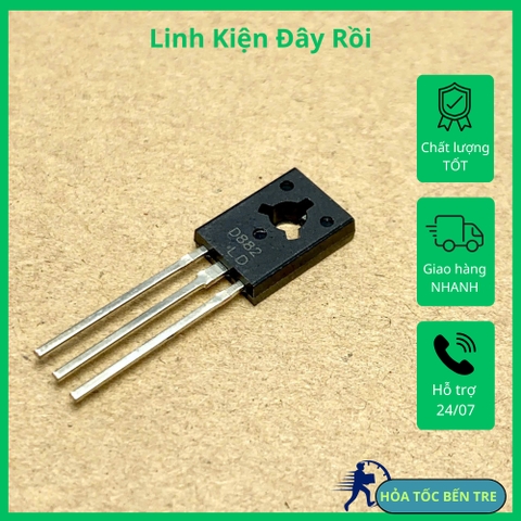 5 cái D882 2SD882 Transistor 40V 3A kênh NPN TO-126 chính hãng