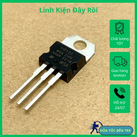 10 sản phẩm TIP122 Transistor 100V 5A NPN TO-220 chính hãng