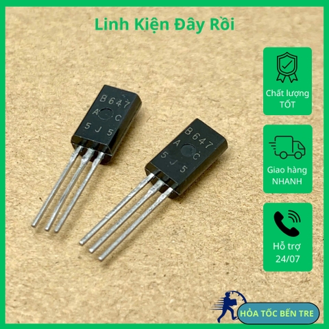 4 cái 2SB647AC B647 647 Transistor 1A 120V kênh PNP T-92L