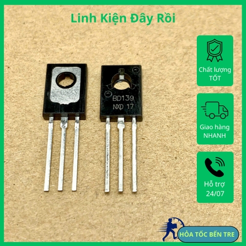5 cái BD140 BD139 TRANSISTOR 80V 1.5A kênh P TO-126