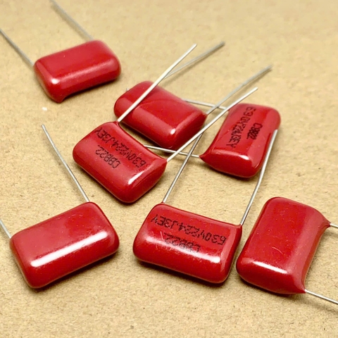 10 cái tụ kẹo CBB22 630V 224 220nF 0.22uF 630V224J 224J630V khoảng cách chân 15mm