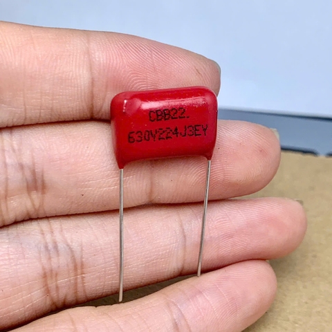10 cái tụ kẹo CBB22 630V 224 220nF 0.22uF 630V224J 224J630V khoảng cách chân 15mm