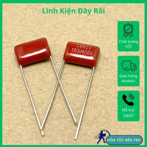 5 cái tụ kẹo CBB22 400V 10nF 0.01uF 103J400V ±5%