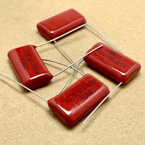 5 cái tụ kẹo CBB22 400V 1000nF 1uF 400V105J ±5%