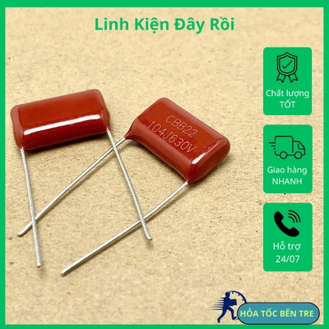 5 cái tụ kẹo CBB22 630V 100nF 0.1uF 104J630V ±5%