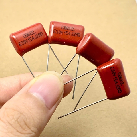 5 cái tụ kẹo CBB22 630V 150nF 0.15uF 630V154J ±5%
