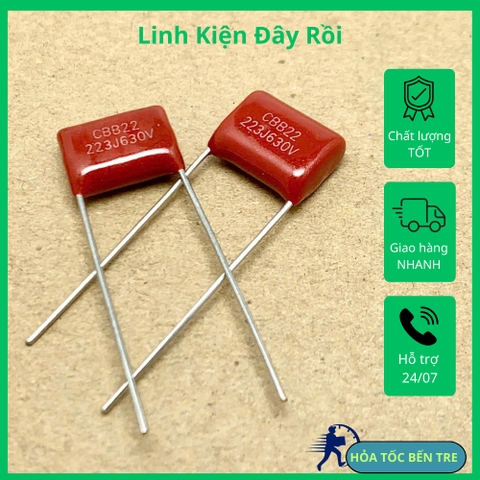 5 cái tụ kẹo CBB22 630V 22nF 0.022uF 630V223J ±5%