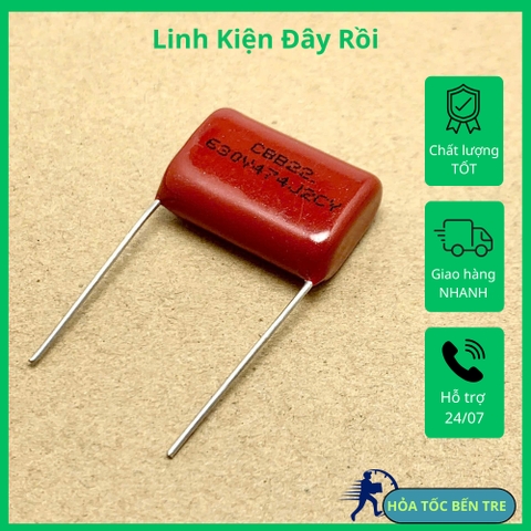 5 cái tụ kẹo CBB22 630V 470nF 0.47uF 630V474J ±5%