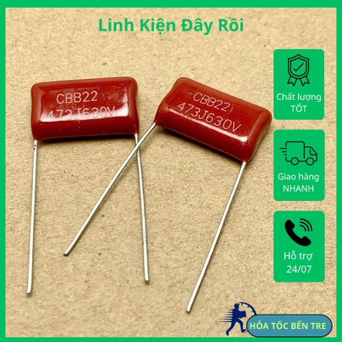 5 cái tụ kẹo CBB22 630V 47nF 0.047uF 473J630V ±5%