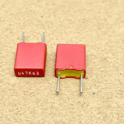 2 cái tụ WIMA Đức 63V 0.47uF 474 470nF MKS2 chính xác 5%
