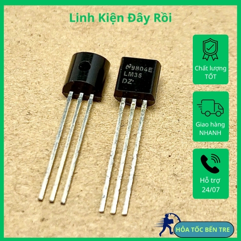 2 cái LM35DZ LM35 TO-92 IC cảm biến nhiệt độ chính hãng