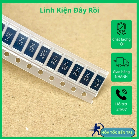 10 cái điện trở dán SMD 2512 220KR 220Kohm 224 kích thước 6.3x3.2mm