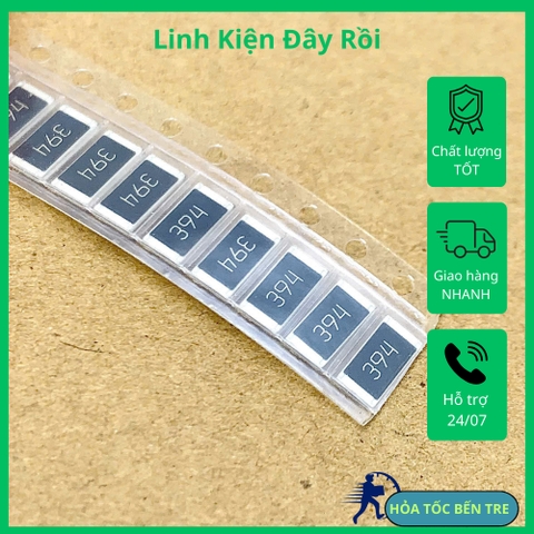10 cái điện trở dán SMD 2512 180Kohm 220Kohm 300Kohm 390Kohm 470Kohm kích thước 6.3x3.2mm