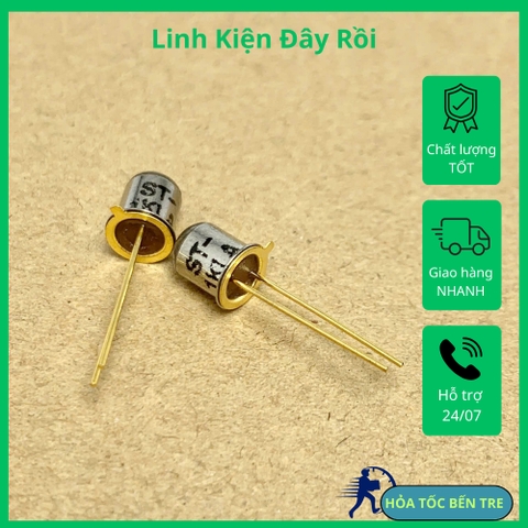 2 cái Led diode thu quang hồng ngoại ST-1KLA 2 chân kích thước 5mm bước sóng 940nm chính hãng