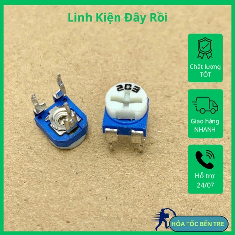 Biến trở chiết áp RM065 20KR 20Kohm 203