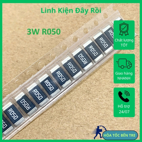 10 cái điện trở SMD 3W 2512 R050 0.050R 50mR 0.02R R020 R030 0.030R R040 0.040R