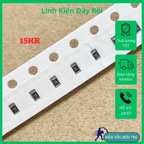 10 cái điện trở dán SMD 0603 15KR 15Kohm 153 1502