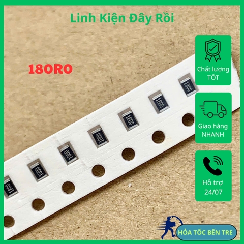 Điện trở dán SMD 0805 180R0 180ohm 181 1800