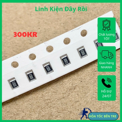 10 cái điện trở dán SMD 0805 300KR 300Kohm 304 3003