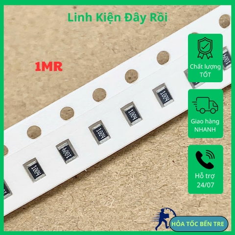 10 cái điện trở dán SMD 0805 1MR 1Mohm 105 1004