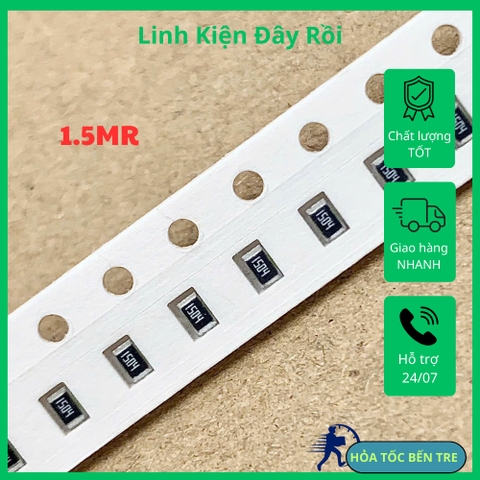 Điện trở dán SMD 0805 1.5MR 1.5Mohm 155 1504