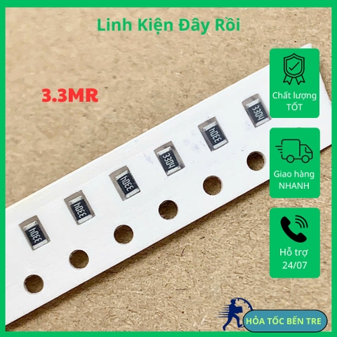Điện trở dán SMD 0805 3.3MR 3.3Mohm 335 3304