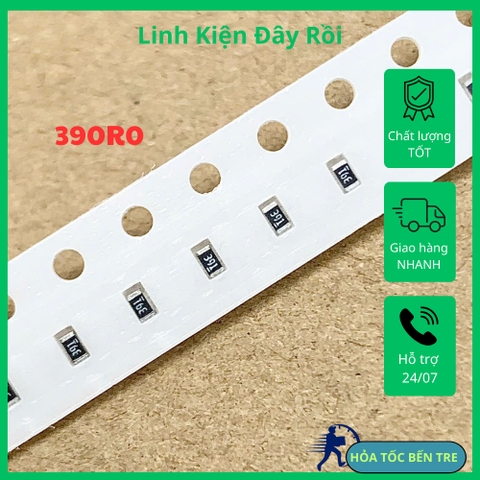 10 cái điện trở dán SMD 0603 390R0 390ohm 391 3900