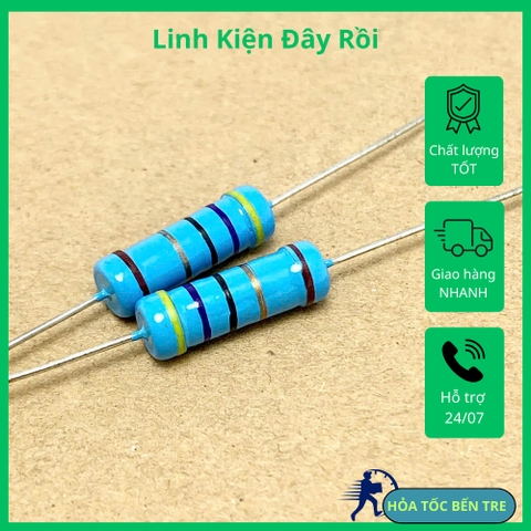 5 sản phẩm điện trở vòng màu 47R0 47ohm 470 3W 1%
