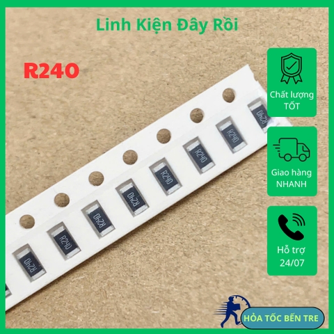 10 cái điện trở dán SMD 1206 0.24R R240 0.24ohm 1%