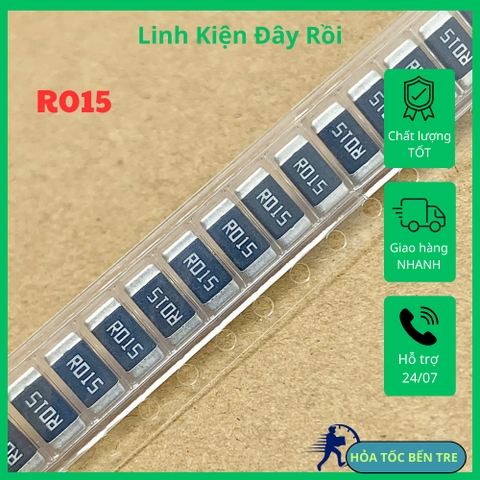 5 cái điện trở dán SMD 2512 0.015R R015 0.015ohm 1%