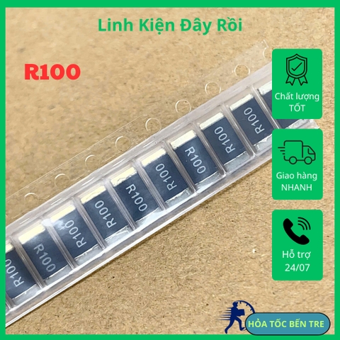 10 cái điện trở dán SMD 2512 0.1R R100 0.1ohm 1%