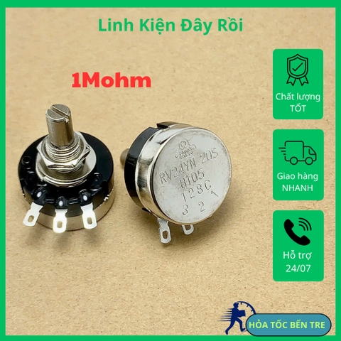 Chiết áp biến trở một vòng núm vặn thang đo RV24YN20S B105 1MR 1Mohm