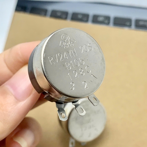 Chiết áp biến trở một vòng núm vặn thang đo RV24YN20S B105 1MR 1Mohm