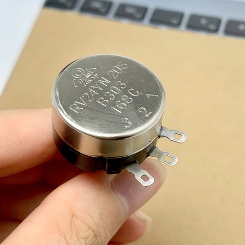 Chiết áp biến trở một vòng núm vặn thang đo RV24YN20S B303 30KR 30Kohm