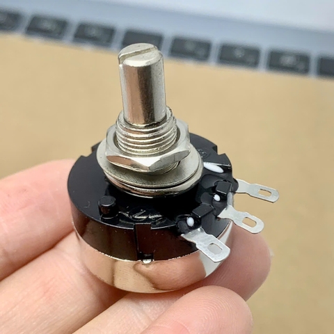 Chiết áp biến trở một vòng núm vặn thang đo RV24YN20S B501 500R 500ohm